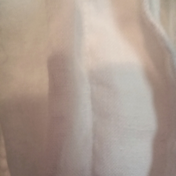 Coldwater Creek Linen Casual Chic White Jacket Drawstring - Picture 5 of 14